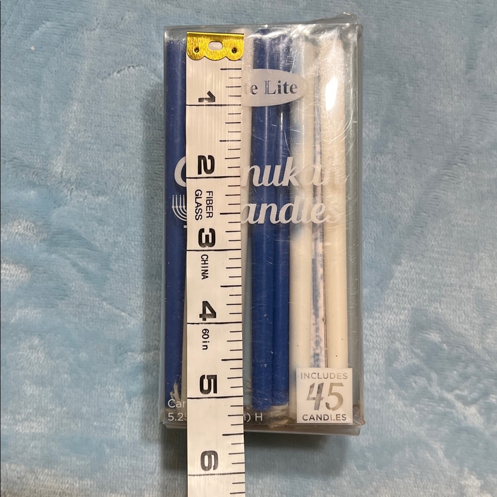 45 Blue and White Chanukah Candles for a Menorah ~5” - Picture 11 of 11